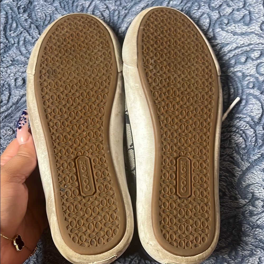 Coach Black and White Sneakers - Picture 6 of 9